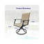 Ensemble de chaises de patio berçantes pivotantes l 29 po x P 23 po x H 39 po Burwell (ensemble de 2)