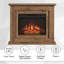 FLAMEKO Savannah Freestanding Electric Fireplace Suite, 2kW Heater, Remote-242348716-242348717