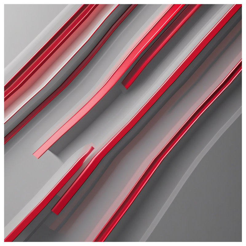 Tapis de bain Red Red Lines, L 24 po x L 17 po