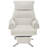 Reclining Facial Beauty Chair with 360°Swivel and Adjustable Footrest, Fabric