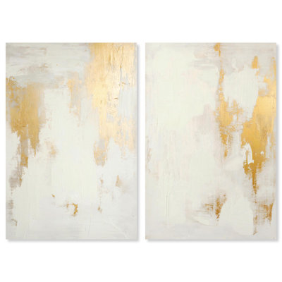 "Tranquility pair", ensemble de 2 reproductions d'art sur toile par 