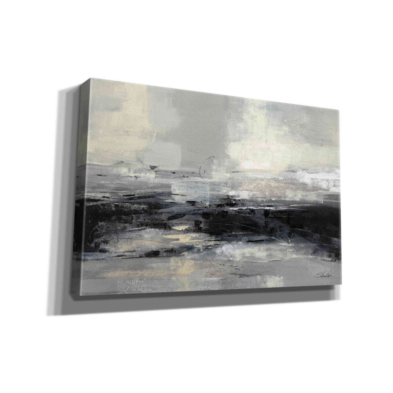 «Winter Road» par Silvia Vassileva, art mural sur toile, H 12 po x l 18 po x P 0,75 po