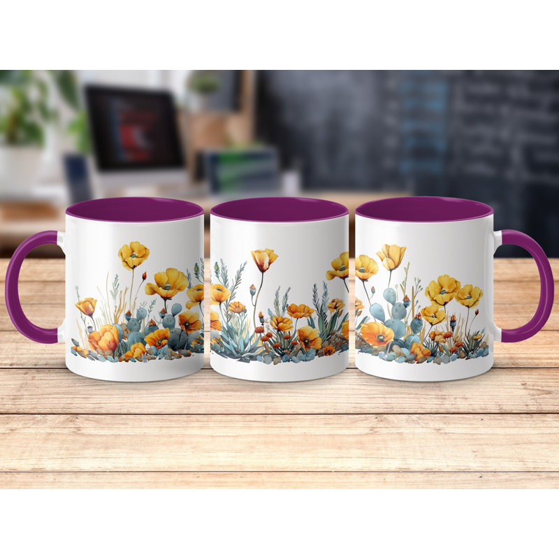 Ceramic Coffee Mug, Purple