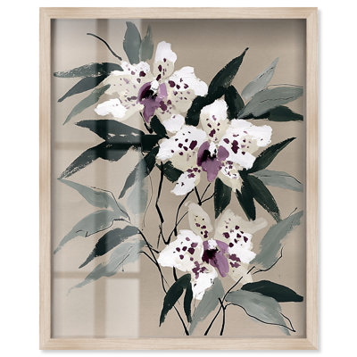 Art floral pourpre, "Orchidées mauves I"