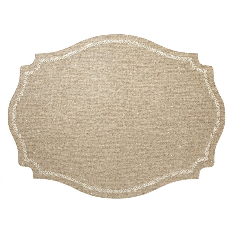 Regent Mats, Pearl/Tan