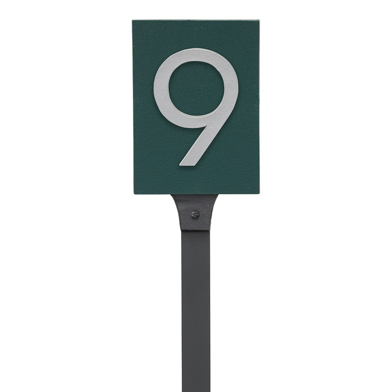 Rectangle pour pelouse, Vert forêt / argent, Oui