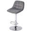 Woodrow Swivel Upholstered and Velvet Adjustable Height Bar Stool with Iron Frame