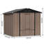 Large Galvanized Steel Lockable Apex Metal Shed