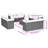 Vidaxl Garden Sofa Set Grey And Brown