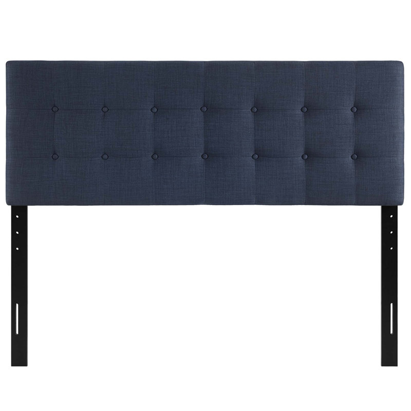 Modway Emily Upholstered Headboard, King, Navy