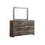 Commode double 6 tiroirs avec miroir Drystan