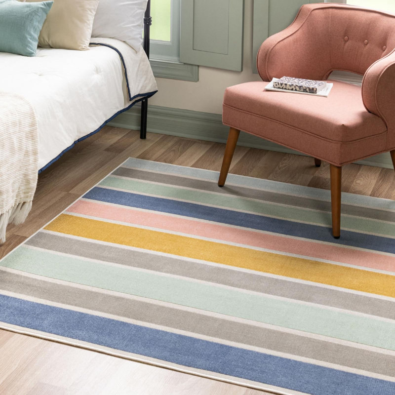 Tapis Contemporary Nin, Carré 6 pi