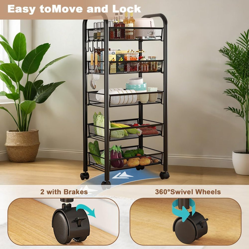 44cm W Metal Shelving Unit
