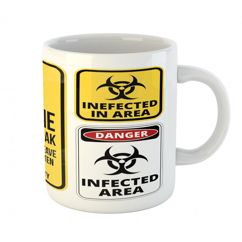 Grande tasse à café zombie