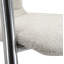 Chaise rembourrée Higbee avec structure chromée 