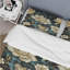 Botanical Green Damask Harmony - Ensemble de housse de couette damassé - Microfibre de polyester-107397883