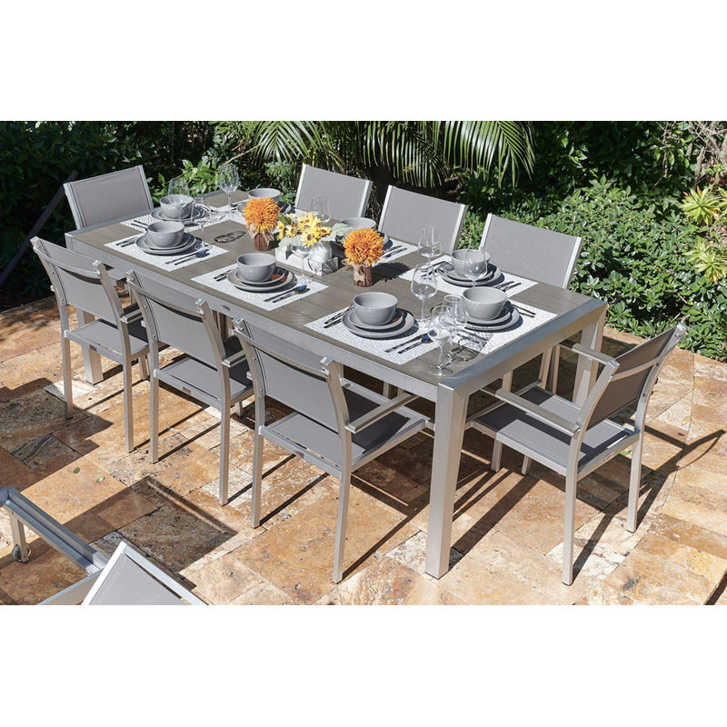 8 - Person Patio Dining Set with Rectangular Table