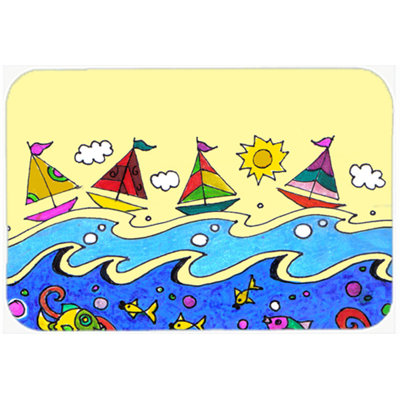 Sailboat Wood Glass Cutting Board
