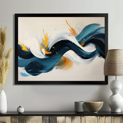 Racines et reflets de vagues abstraites V - spirales abstraites, art mural