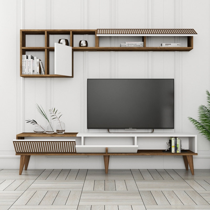 Ensemble de meubles de salon, Brun / Blanc