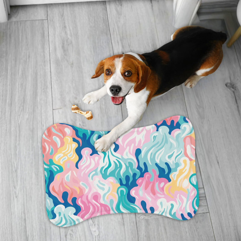 Spooky Watercolors - Bone Shape Feeding Mat