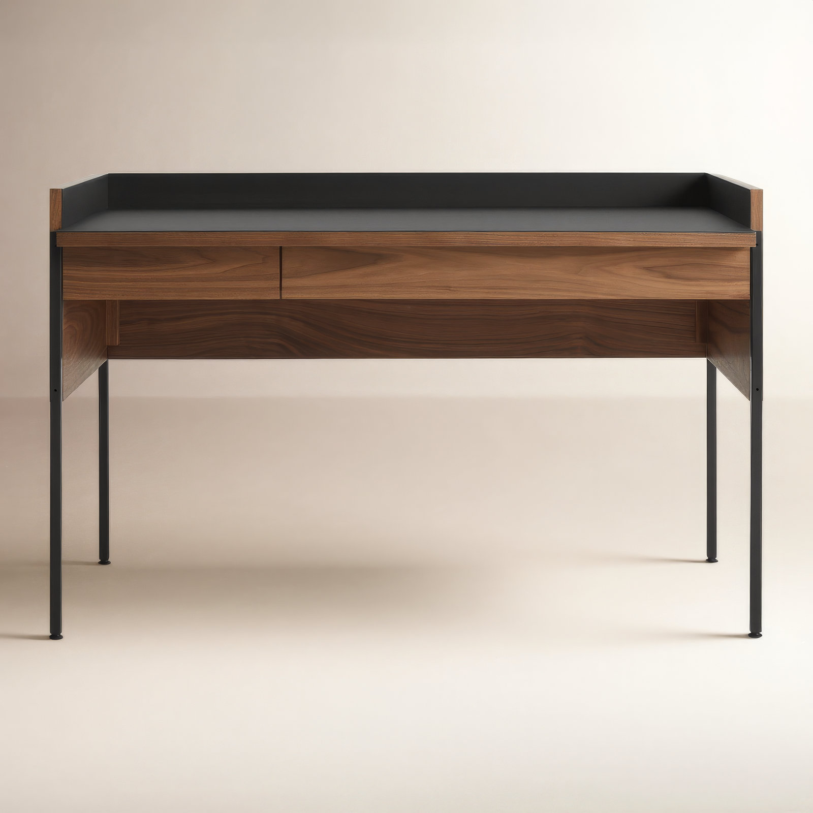 Tabloid Writing Desk, Oblivion/Walnut