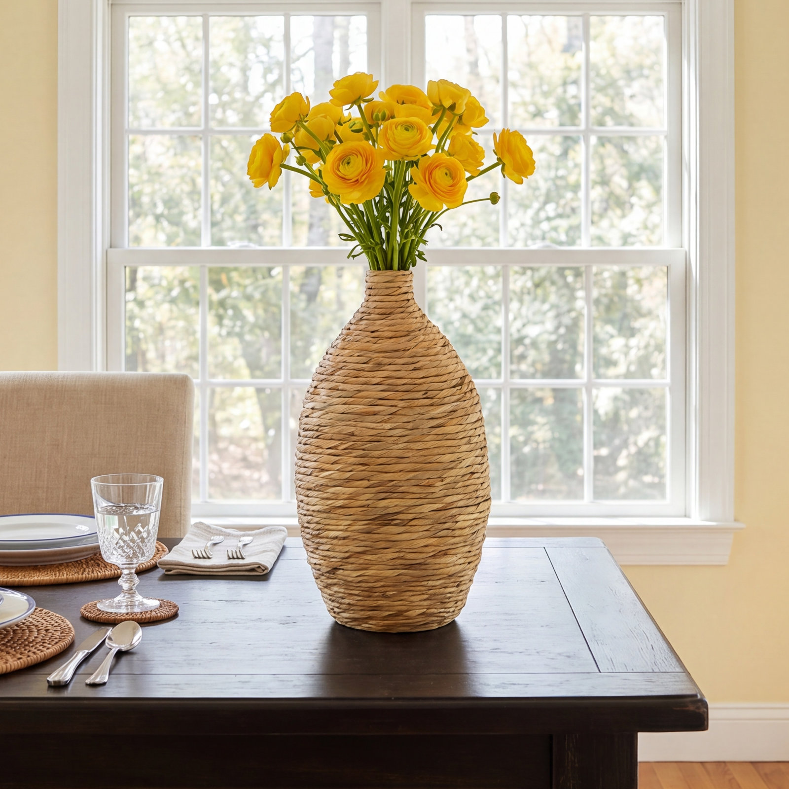 Sabre 21.75'' Handmade Seagrass Table Vase