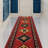 Custom Size Runner Rug 31 Inch Wide Choose Your Length Southwestern Kilim Design Burnt Orange Color-1485309202