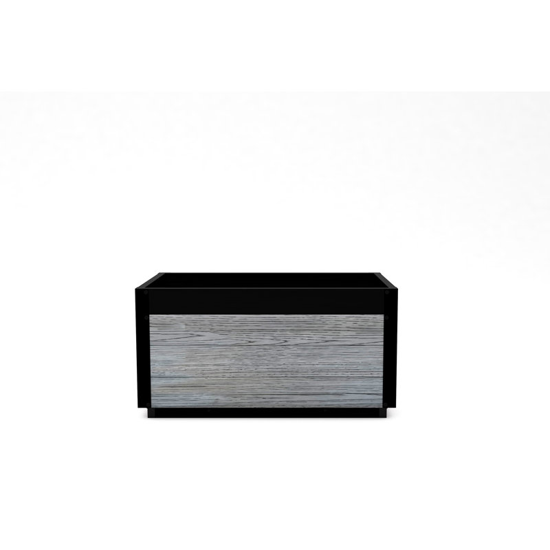 Delta Modern Vinyl Planter,, Grey, 15.5'' H x 30'' W x 17'' D