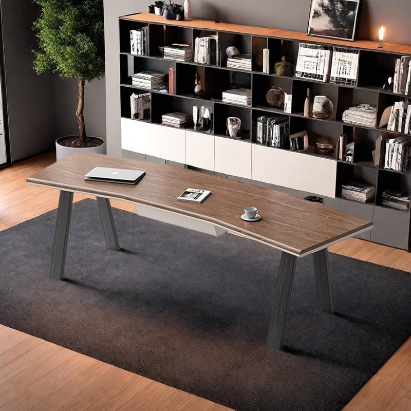 Bureau à forme libre Maksimas, H 29,53 po x l 86,61 po x P 27,56 po