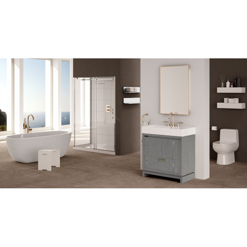 Aquasei 31'' W Single Bathroom Vanity Base, Horizon Blue