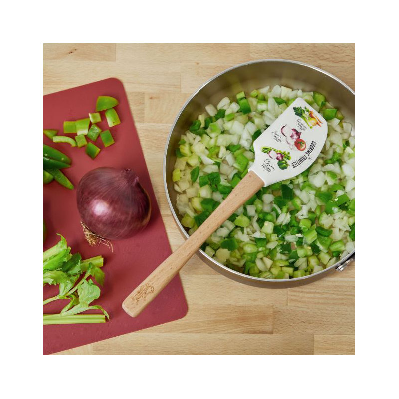 Spatulart® Cooking Trinities  Wood Handled Spatula