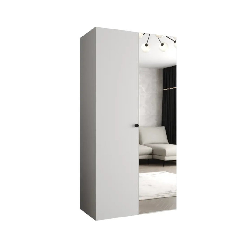 Manufactured Wood Wardrobe, White