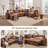 Sectional Sleeper Sofa With Pull Out Bed, L-Shaped Modular Sectional Sofa  With Storage, Cloud Couch With Deep Seat, Chenille, Orange-1560626072