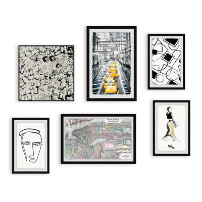 Valenda Yellow Cab Hexaptych '