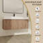 Ensemble de meuble-lavabo mural simple 47 po Tymiesha