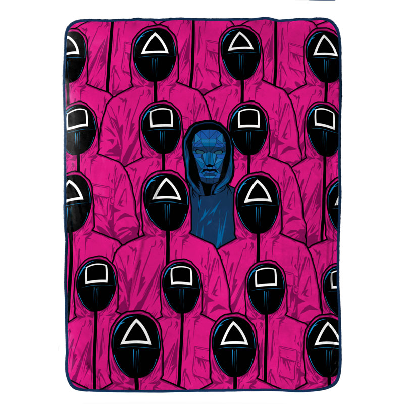 Jeté de jeu Pink Army Squid