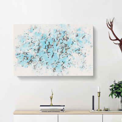 Snow Geese in Flight Watercolour - Wrapped Canvas