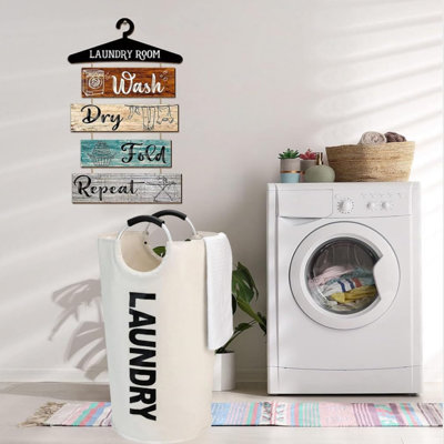 Engineered Wood Laundry Cart