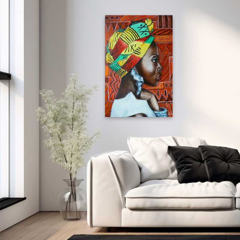 Model 3 - Multicultural Figurative Art, 36" H x 24" W