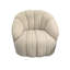 Neutral Vertical Textured Swivel Accent Chair