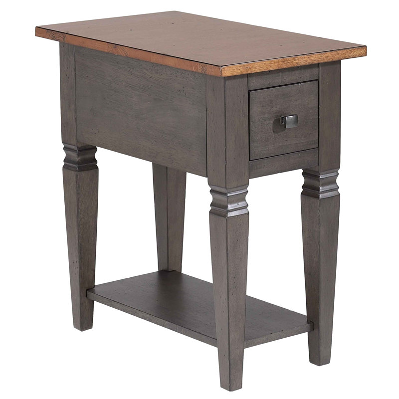 Dakota End Table with Storage, 25" H x 14" W x 24" D