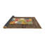 Tapis contemporain rouge / vert / brun-1238072776