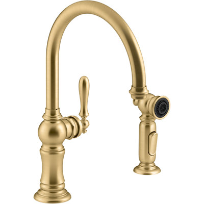 Artifacts Bar Faucet with Swing Spout and BerrySoft, MasterClean, and ProMotion