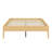 Modern Minimalist Platform Bed Featuring Wood Slat-378858096