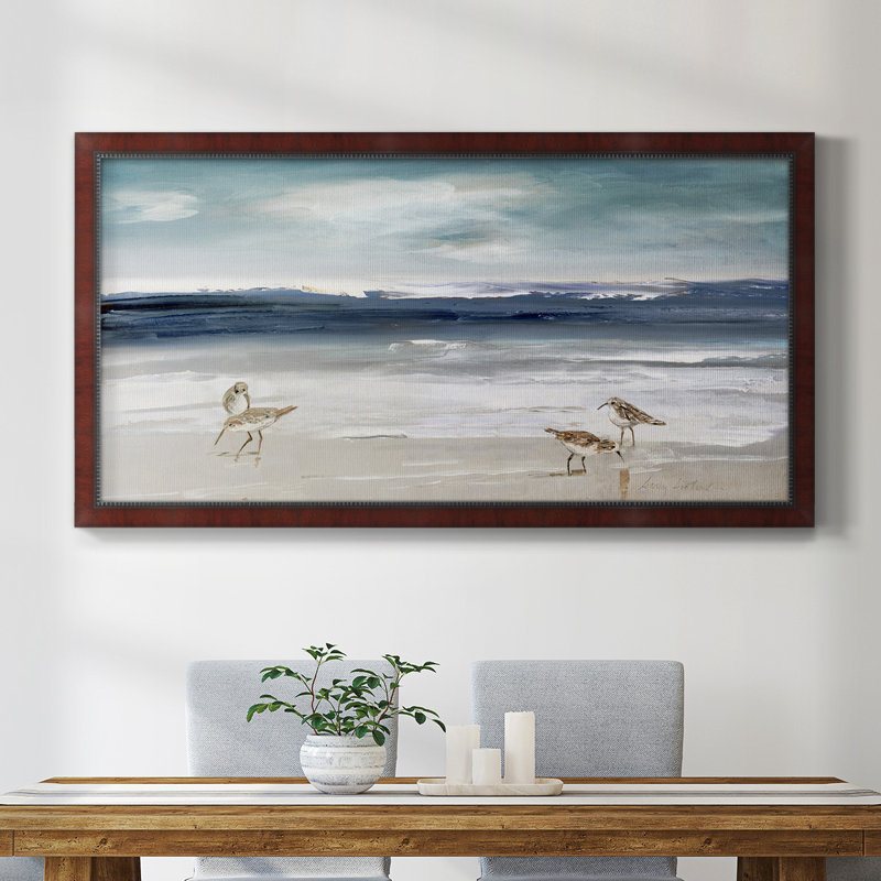 Sandpiper Bay - Reproduction de photo sur toile, H 21 po x l 37 po x P 2,5 po, Toile avec cadre brun