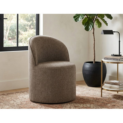 Chaise d'appoint rembourrée avec roulettes Maison