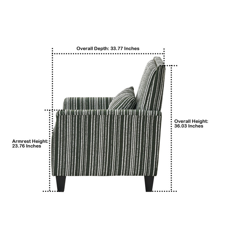 Chaise rembourrée Comfy, Vert