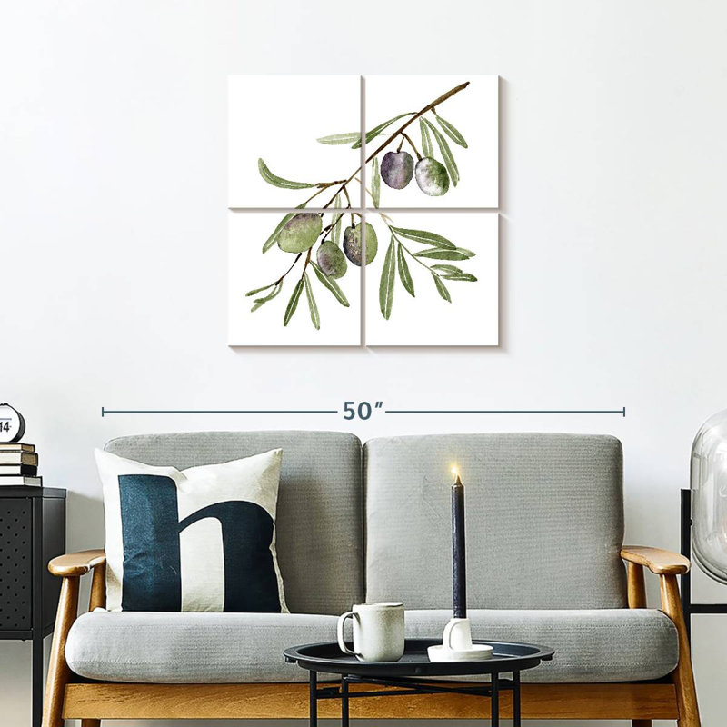 Harnek Fresh Olive Branch I, 26'' H x 26'' W
