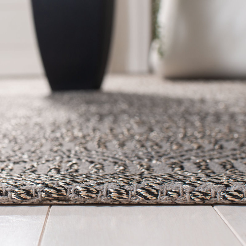 Adelmar Hand Woven Performance Solid Color Rug, Rectangle 3' x 5'